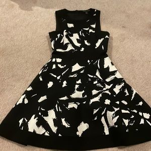 Fancy White and Black Dress